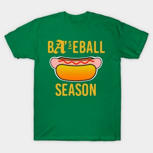 Baseball Season - Hotdog (Gold) T-Shirt